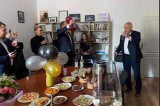 Korwin świętował urodziny z partią