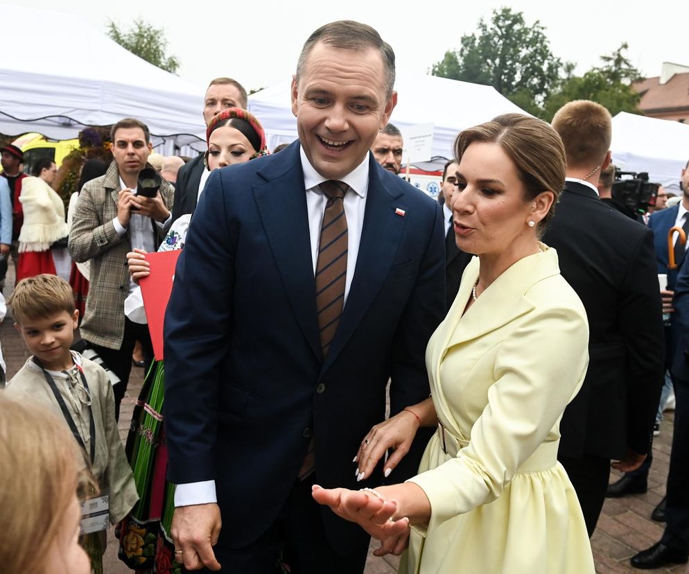 Marta Nawrocka na Dożynkach Prezydenkich