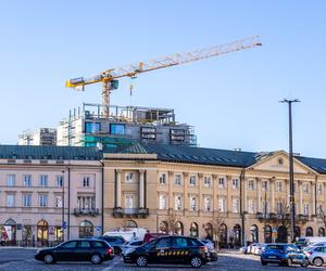 Hotel Puro przy Canaletta w Warszawie - zdjęcia z budowy (luty 2024)