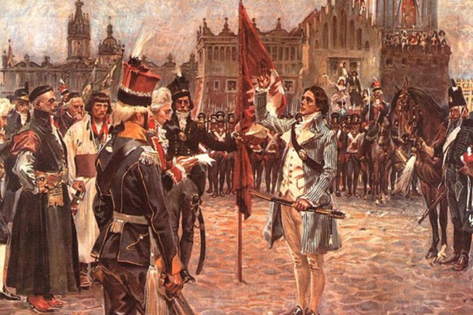 Tadeusz Kościuszko przysięga na krakowskim Rynku