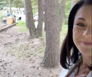 M jak miłość. Kinga (Katarzyna Cichopek) na planie