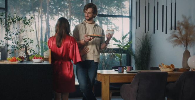 M jak miłość odc. 1867. Kasia (Paulina Lasota), Mariusz (Mateusz Mosiewicz)