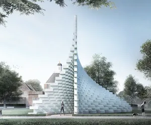 Modułowa jaskinia - Pawilon Serpentine według Bjarke Ingels Group