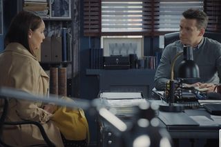 M jak miłość, odcinek 1884. Klientka (Barbara Kubrak), Jakub Karski (Krzysztof Kwiatkowski)