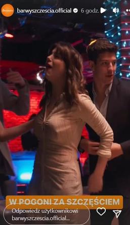 Barwy szczęścia. Agata (Natalia Zambrzycka), Justin (Jasper Sołtysiewicz)