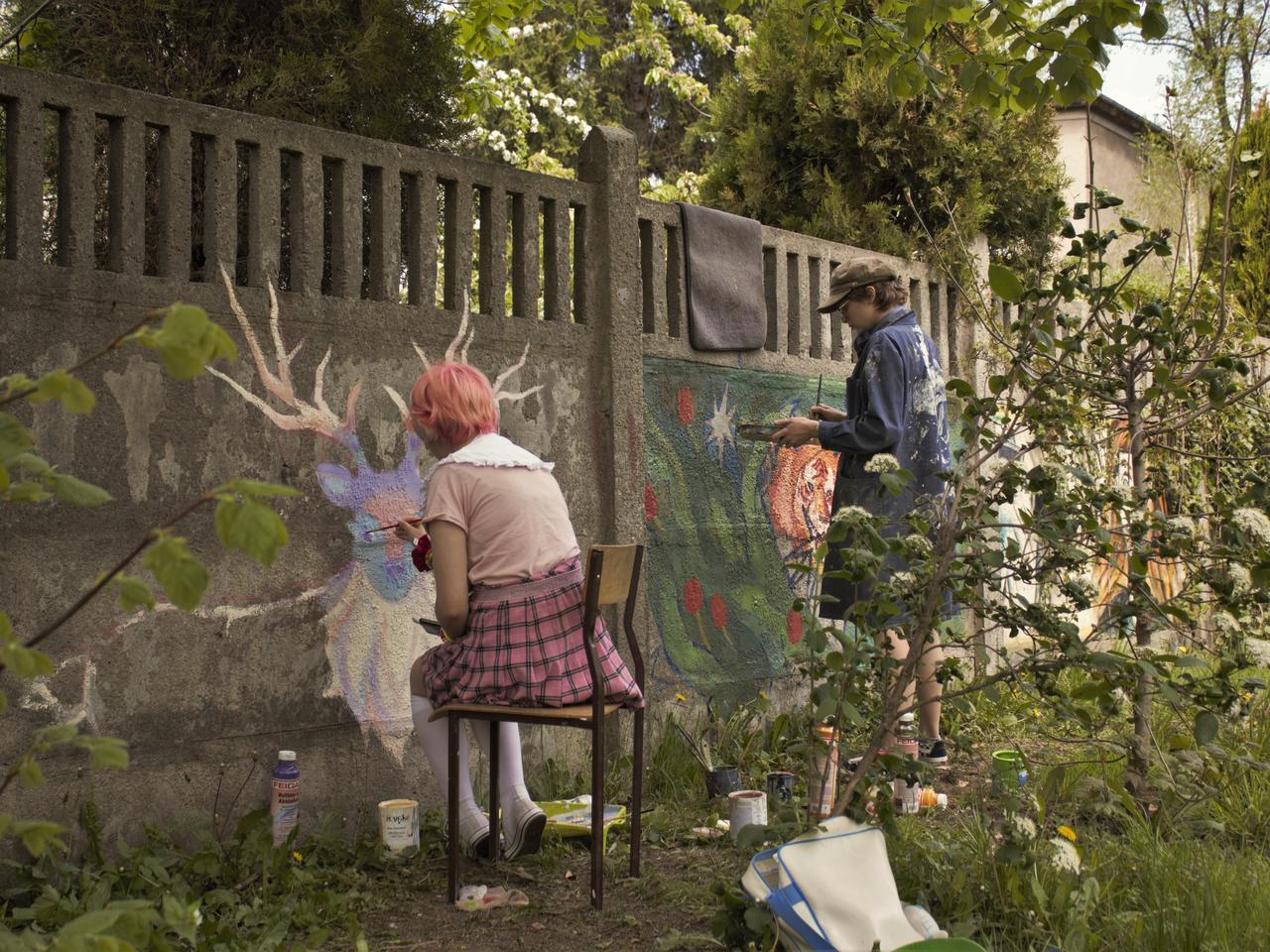 Galeria sztuki powstała na szkolnym płocie!