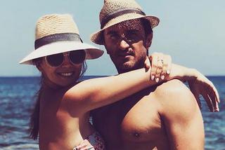 Paulina Krupińska z rodzina na wakacjach