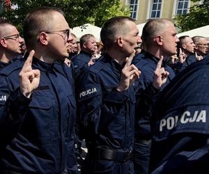 Ślubowanie nowych policjantów Śląskiej Policji