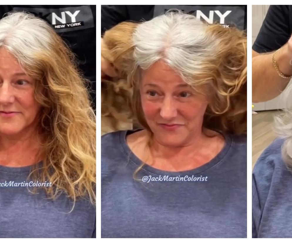 Niesamowita metamorfoza kobiety po 60-tce. 15 lat młodsza dzięki fryzjerowi.