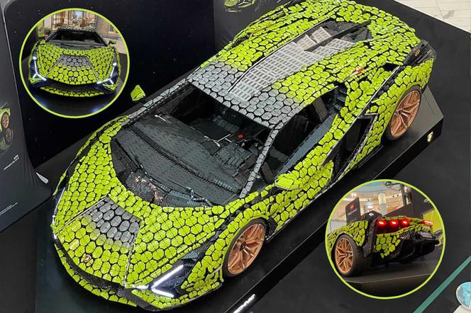 Lamborghini Sián z klocków LEGO w Galerii Mokotów. Składano je przez rok!