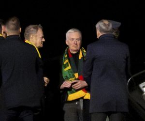 Taki humor miał Donald Tusk po meczu Litwa - Polska