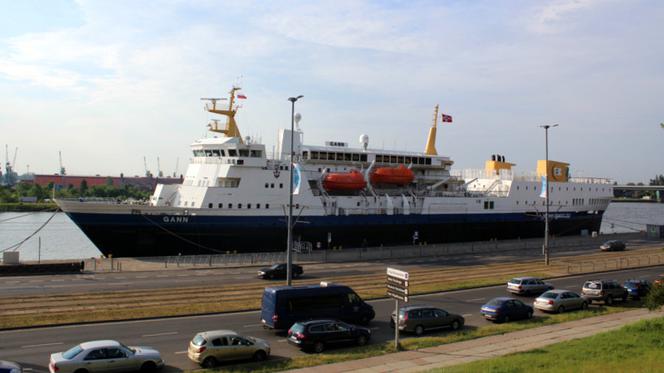 Wycieczkowiec m/v Gann w Szczecinie