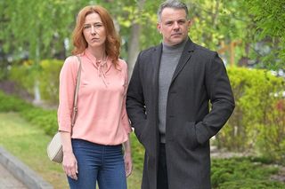 Pierwsza miłość, odcinek 4027: Hubert (Rafał Szałajko), żona Irena (Małgorzata Klara)