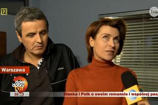 Dzień dobry TVN na planie serialu Lekarze. Piotr Polk, Danuta Stenka