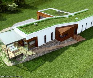 Projekt domu ziemianki ArchiTerra II pracowni TXMA