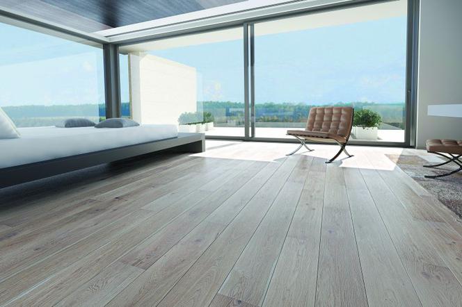 Aranżacja wnętrza mieszkania - podłoga drewniana Senses, wzór Touch