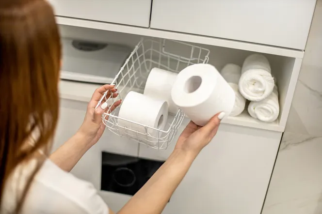 Do szafy z ręcznikami i pościelą włóż rolkę papieru toaletowego. Szybko poczujesz różnicę