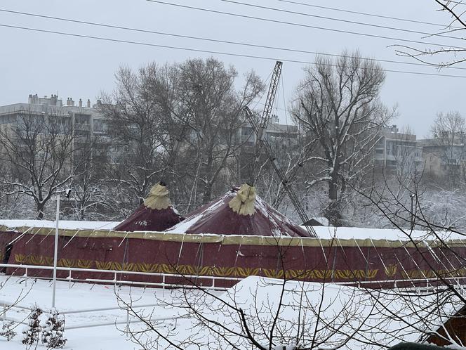 Dramat na Pradze. Namiot cyrkowy zawalił się pod naporem śniegu