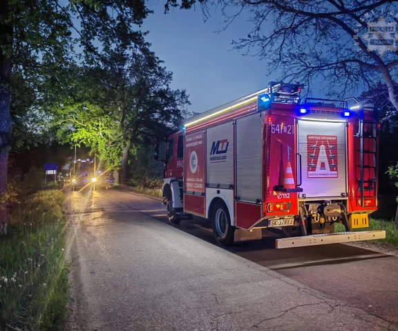 Koszmar na drodze w Tychach. Kierowca spłonął w aucie