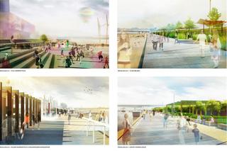 Projekt w konkursie na opracowanie koncepcji architektoniczno-urbanistycznej lewobrzeżnego bulwaru Wisły – I nagroda