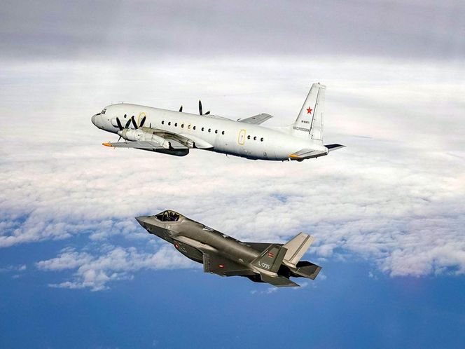 Duński F-35 i rosyjski samolot Ił-20