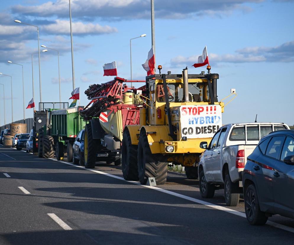 Strajk rolników w Myśliborzu na S3