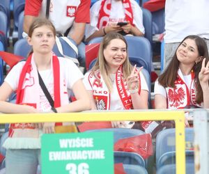 Kibice na meczu Polska - Mołdawia