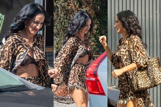 Ponętna Steczkowska jak pantera na safari! Stanik wymsknął się z koszuli niczym ryba z sieci