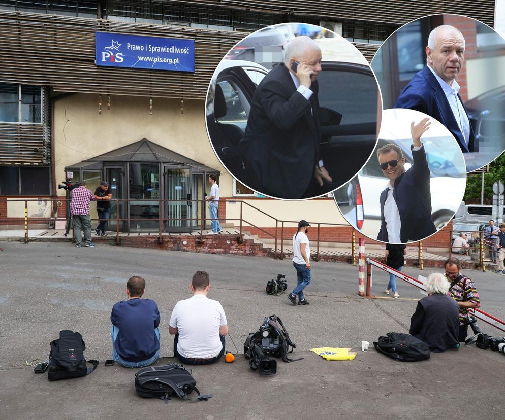 Zjechali na spotkanie do siedziby PiS na Nowogrodzką  -- 