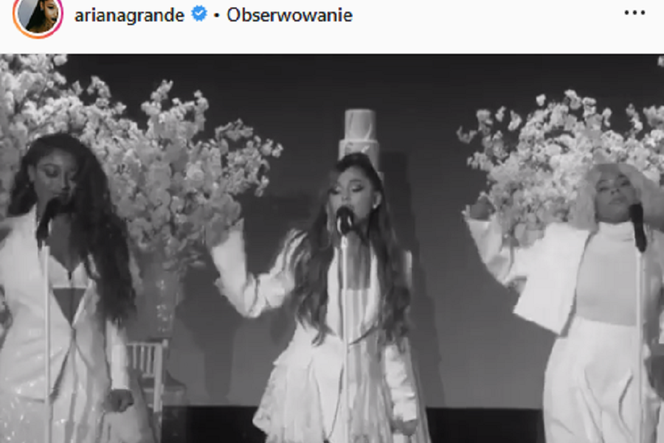 Ariana Grande pierwszy raz śpiewa Thank u, next na żywo