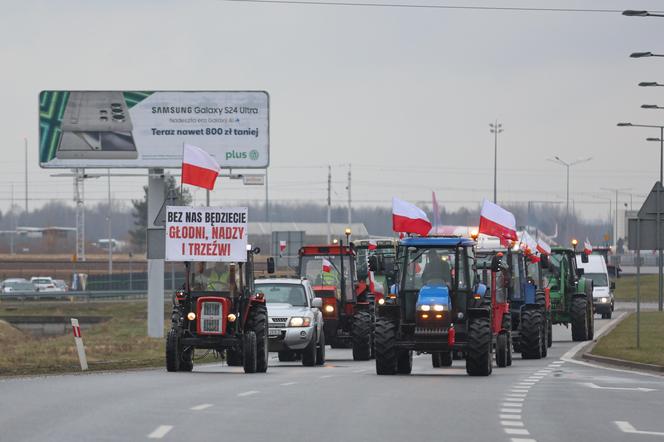 Protest rolników w Pyrzowicach