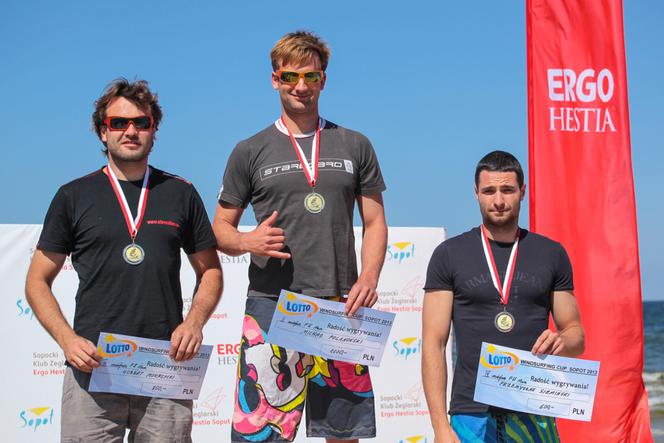 Podium Mistrzostw Polski w Formule Windsurfing