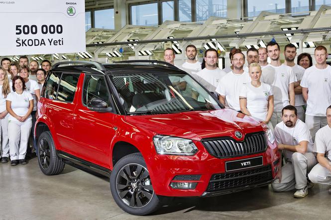 Skoda Yeti w ilości 500 000 egzeplarzy