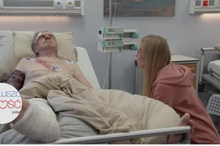 	Pierwsza miłość odc. 3657. Ewelina (Magdalena Górska), Roman (Lech Dyblik)