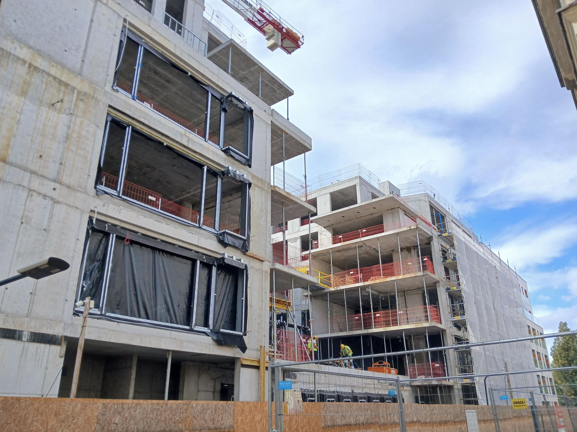 Villa Bogoria w Warszawie podczas budowy