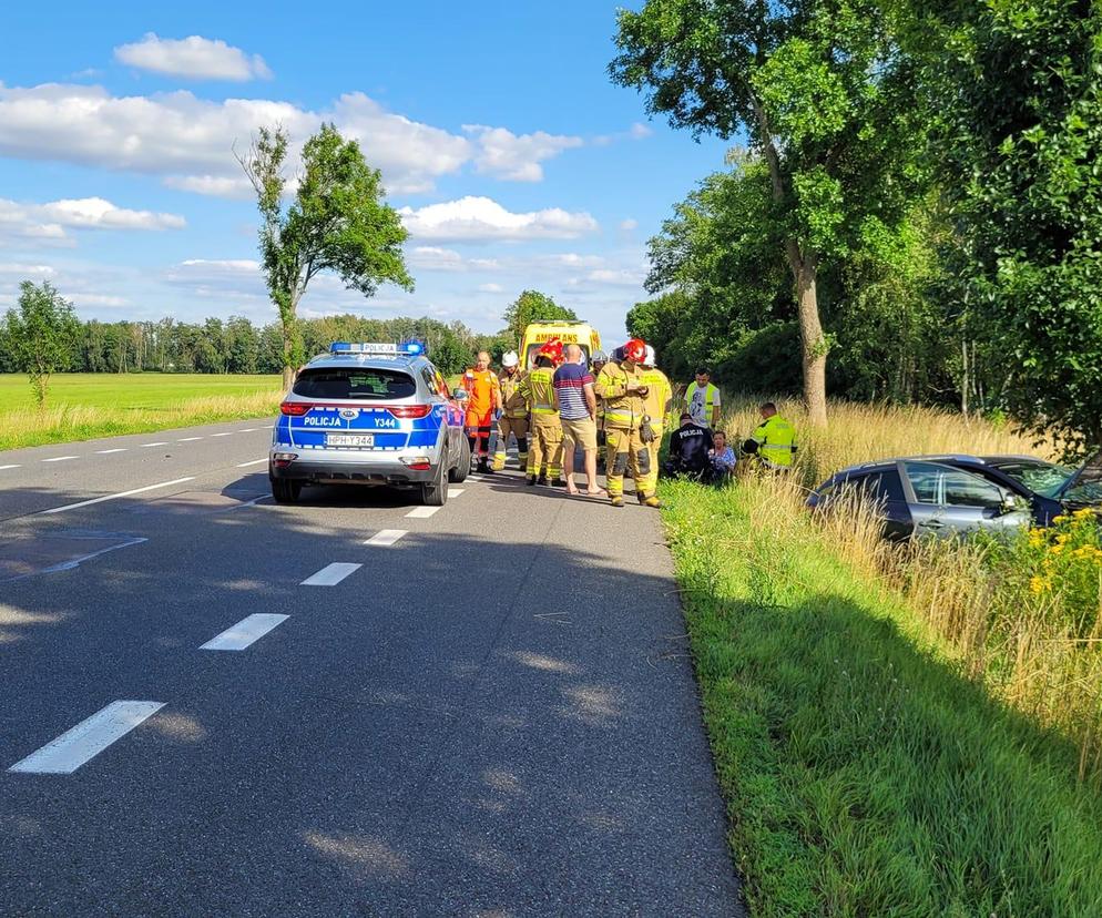 Wpadek na DK2 w pobliżu Zbuczyna