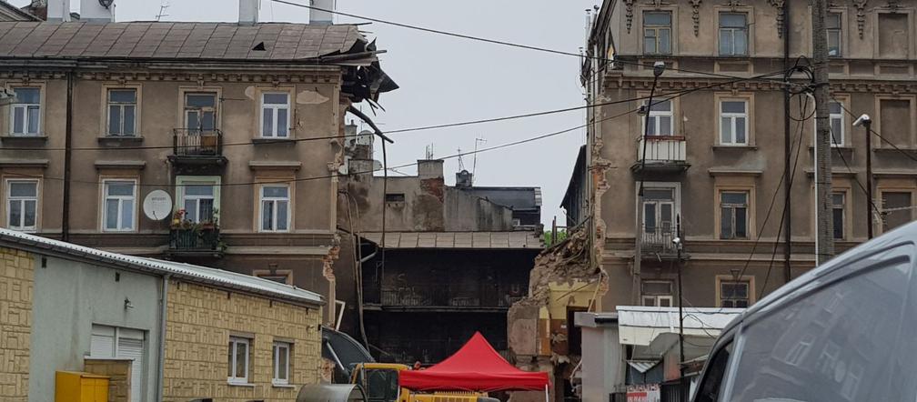 Zawalona kamienica przy ul. Lubartowskiej już rozebrana