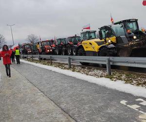 Protest rolników w Modliborzycach