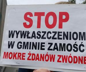 Protest przeciw CPK w Zamościu