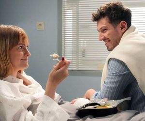 Barwy szczęścia, odcinek 3261: Justin (Jasper Sołtysiewicz), Ola (Michalina Robakiewicz)