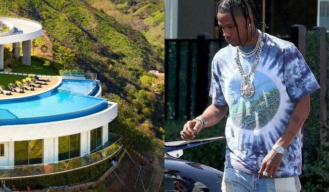 Travis Scott kupuje OGROMNY dom w basenami na dachu! Jego sąsiadem będzie LeBron James