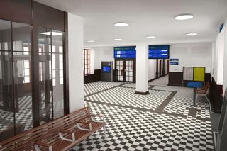 Wizualizacja nowego dworca kolejowego w Łukowie i sali widowiskowej ŁOK