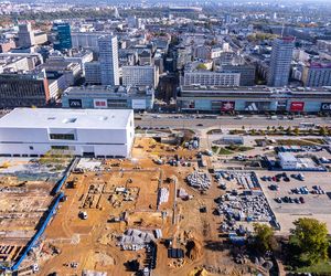 Budowa placu Centralnego w Warszawie