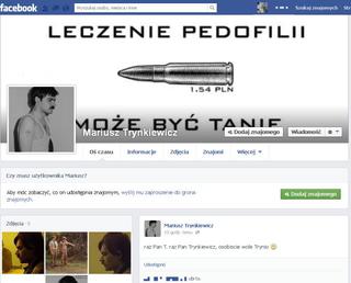 Mariusz Trynkiewicz na Facebooku - nie może doczekać się wyjścia na wolność!