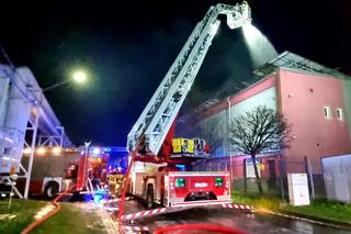 Pożar fabryki klocków w Mielcu [ZDJĘCIA]