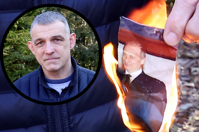 Paweł Nastula spalił zdjęcie Putina