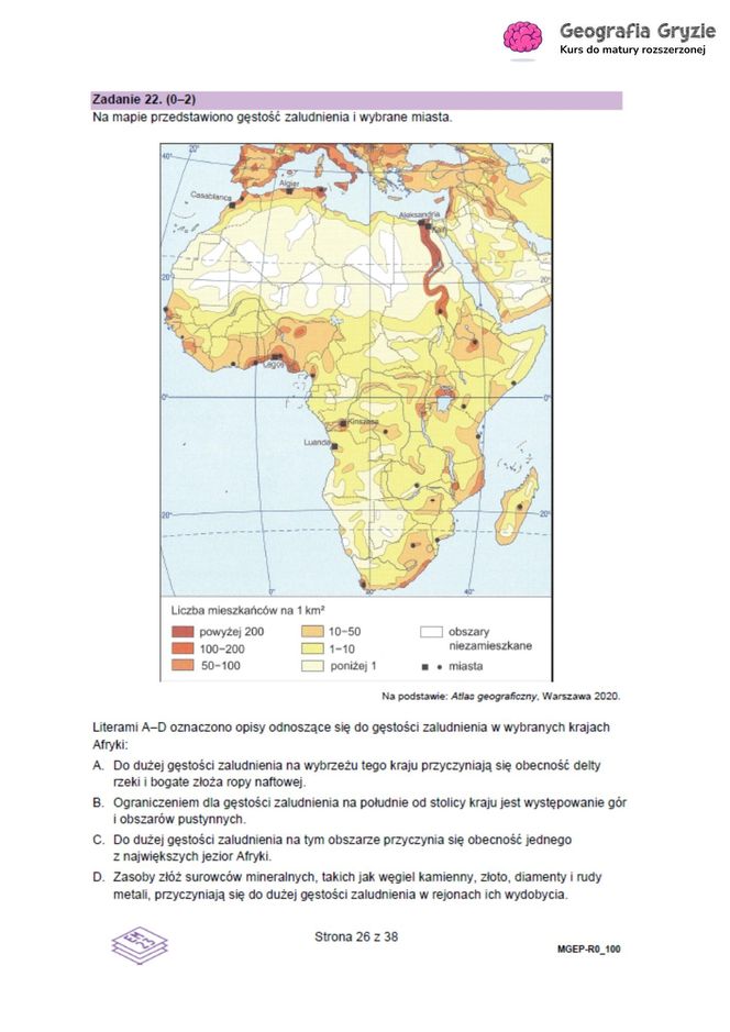 Matura 2025 geografia rozszerzona - wszystkie odpowiedzi 
