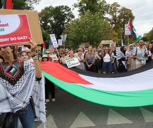 Marsz dla Palestyny przeszedł w niedzielę, 17 sierpnia ulicami Warszawy