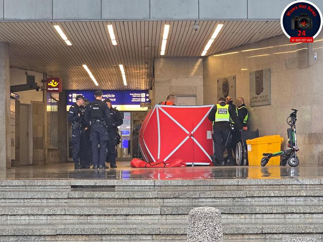 Zmarł na wózku inwalidzkim przed Dworcem Centralnym. Tragiczny poranek w Warszawie