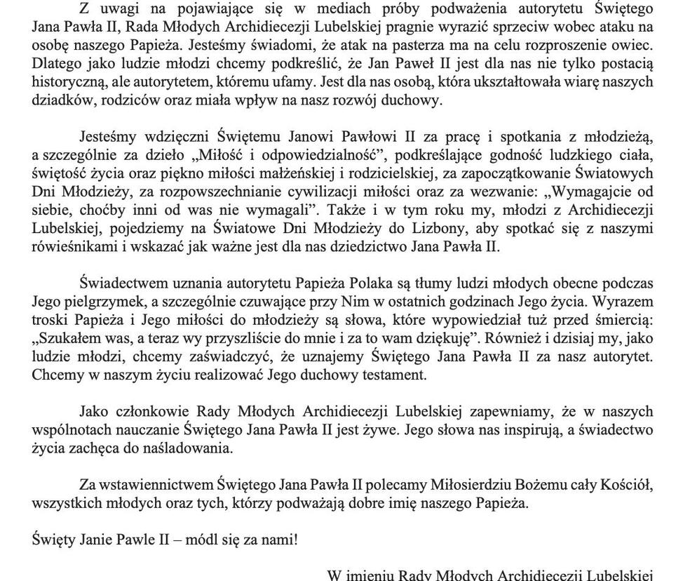 Oświdczenie